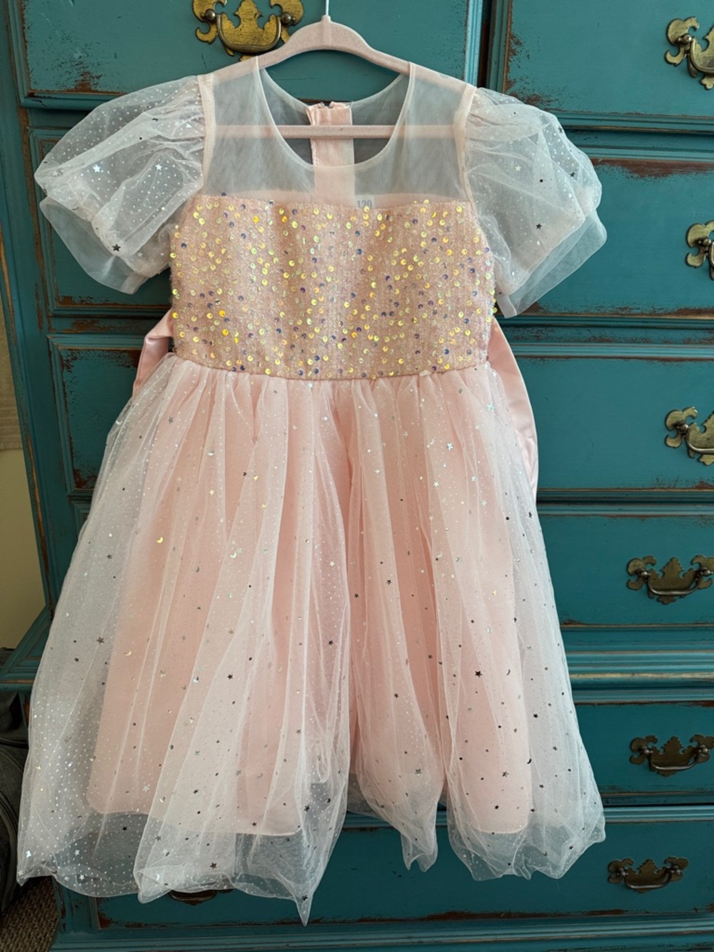 Pink Sparkle Tulle Pink Party Dress Size 5/6T